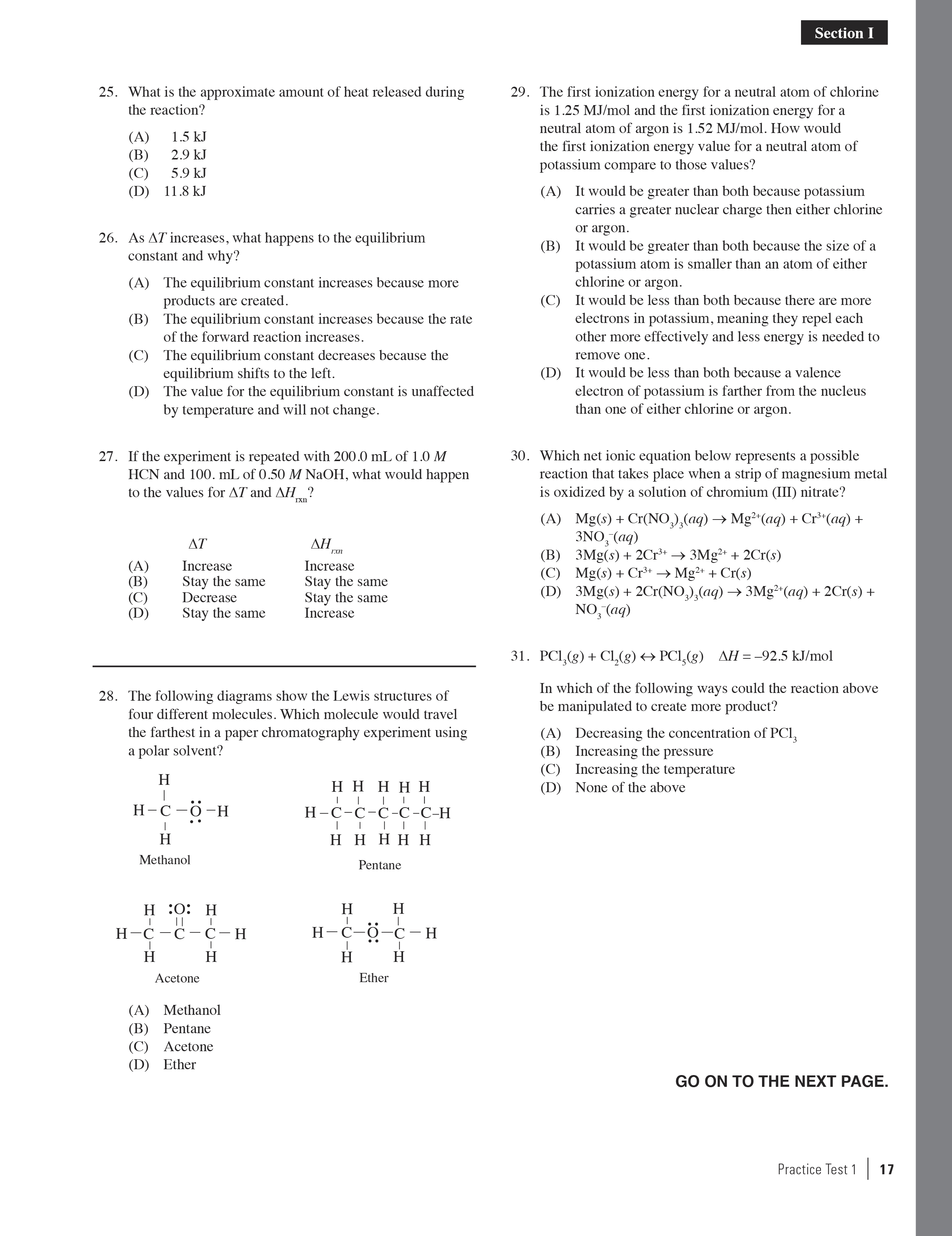 Extended ebook content for Cracking the AP Chemistry Exam, 2017 Edition